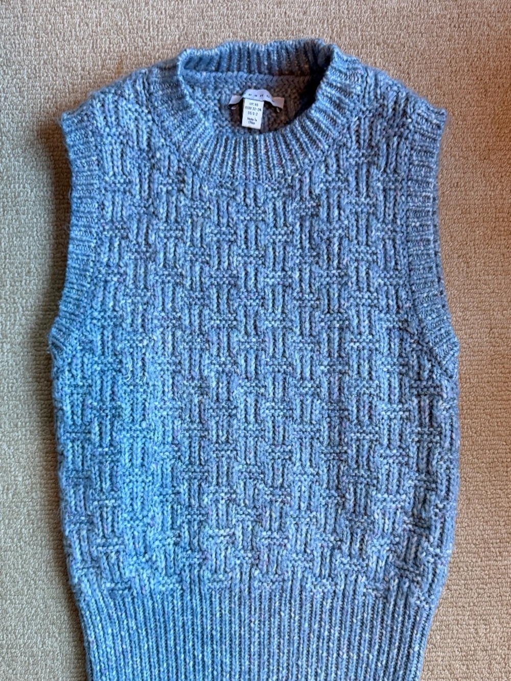 Blue Knit Vest